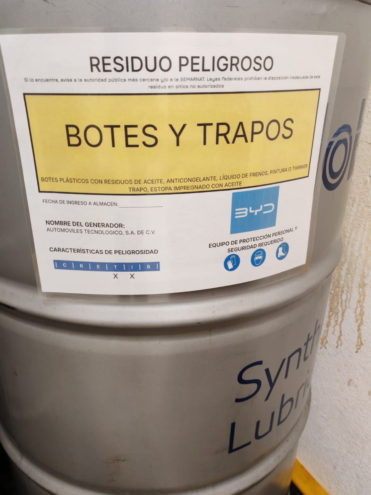 Etiquetado de contenedores